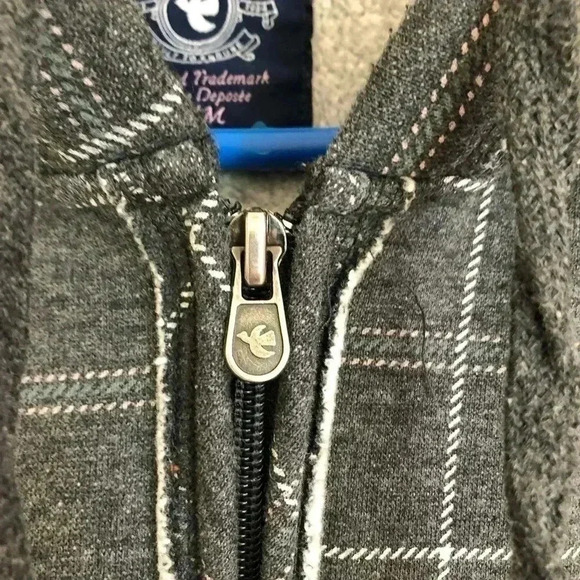 Bluenotes Grey Fitted Hoodie Size Medium - Picture 7 of 16